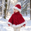 childs christmas poncho pattern