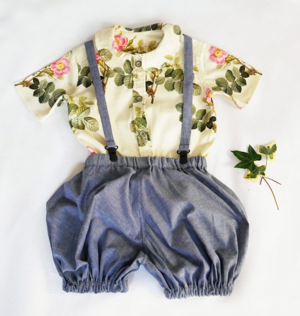 bubble shorts and blouse