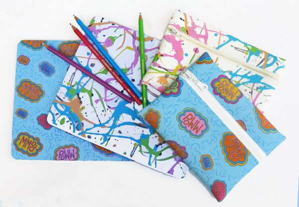 pencil case and mouse mat