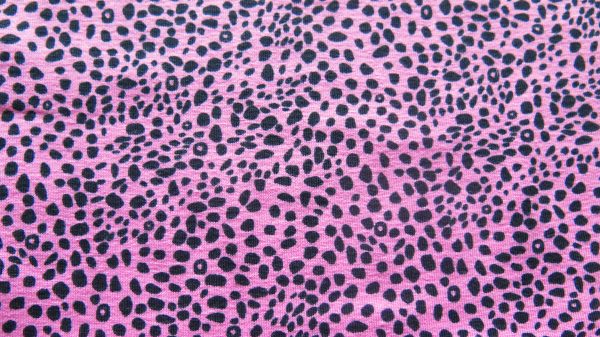 pink with dots cotton jersey