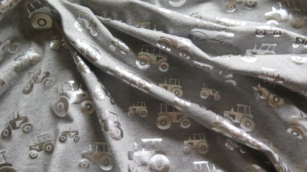 silver tractor cotton jersey