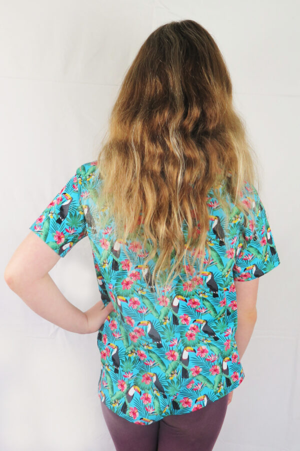 tropical print shirt sewing pattern