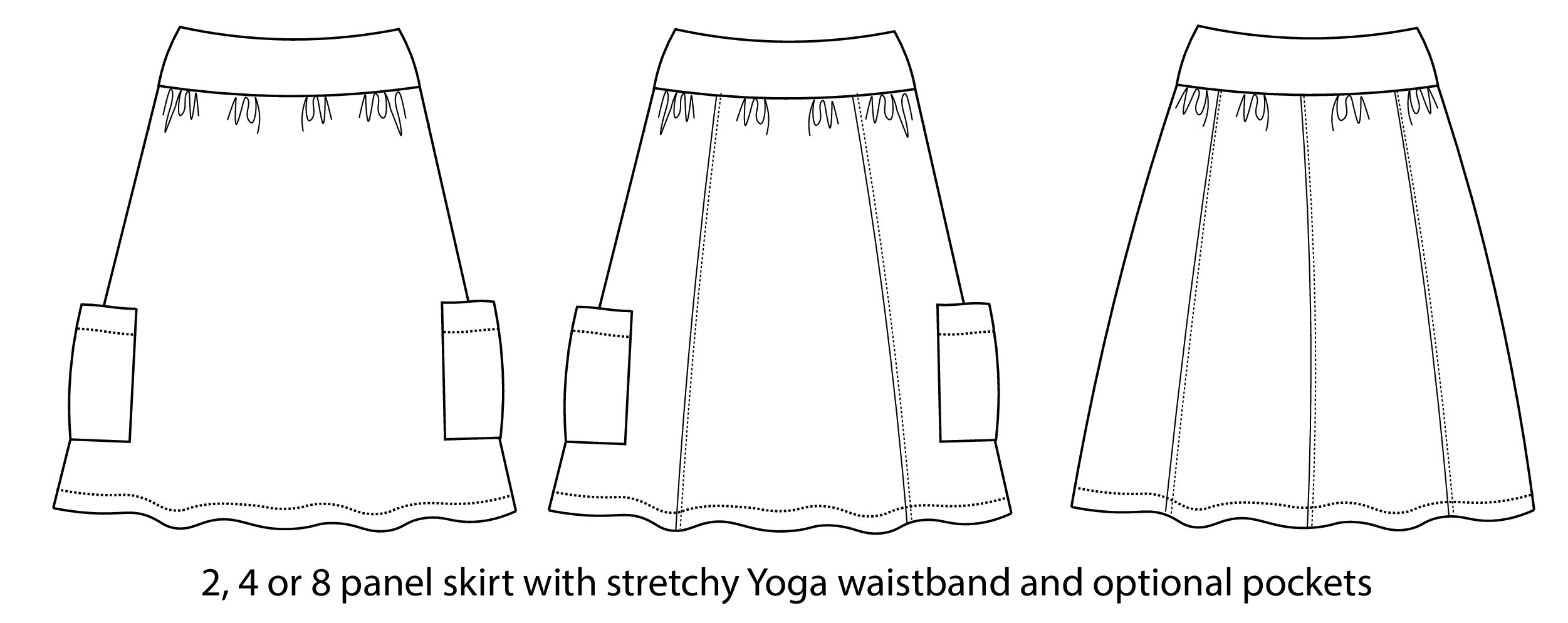 line drawing skirt