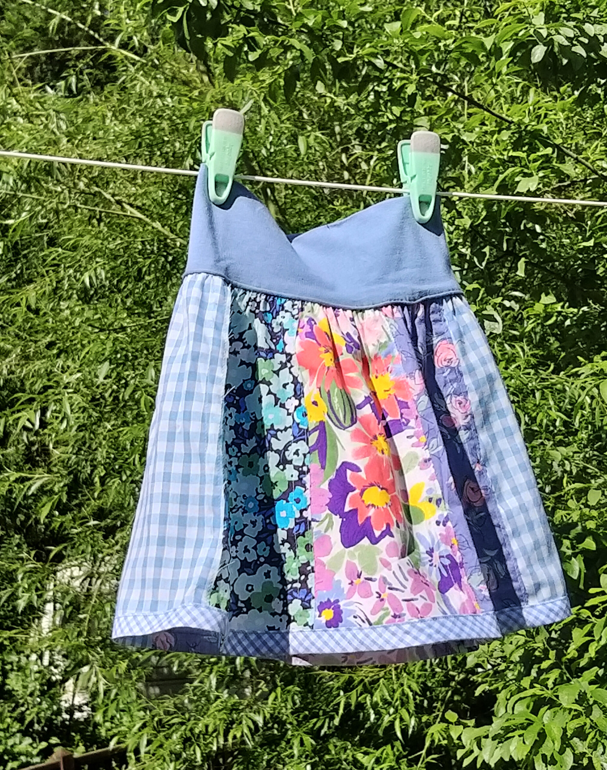 girls skirt from scraps