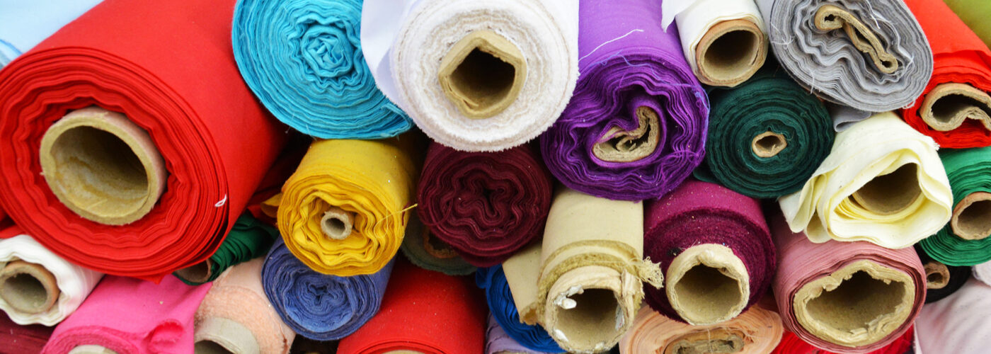 rolls of fabric