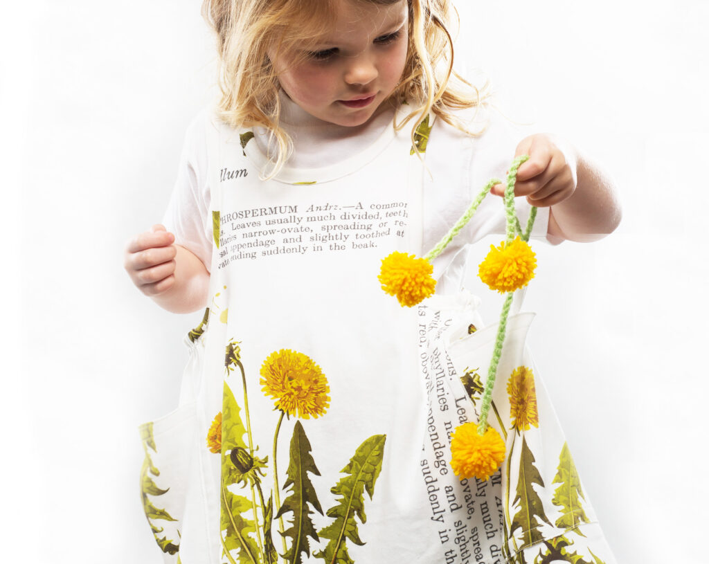 child wearing dress sewing patterns for sensory kids
