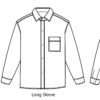 school shirt line drawing