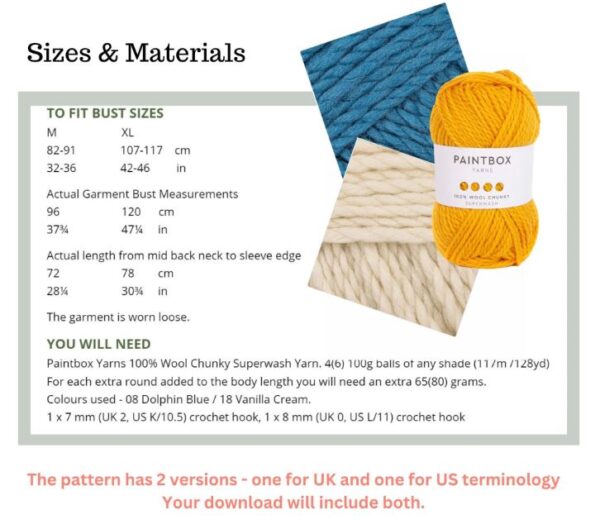 crochet drop top materials