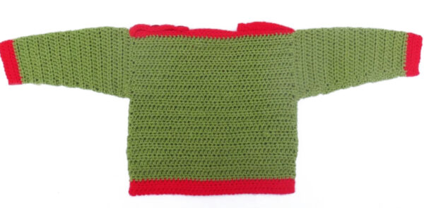 robin sweater back view