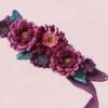 crochet tieback with flowers