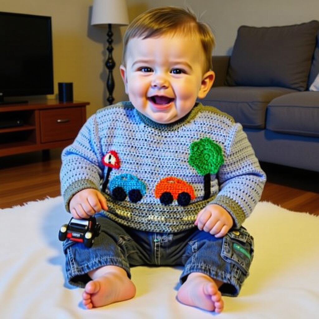 crochet baby sweater