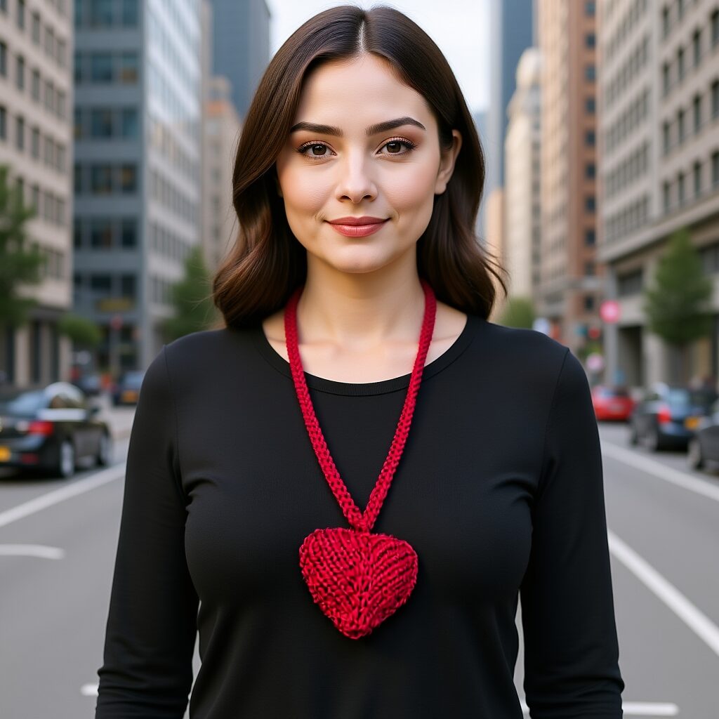 heart necklace pattern