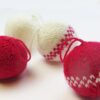 knitted baubles