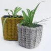 crochet flower pot cover