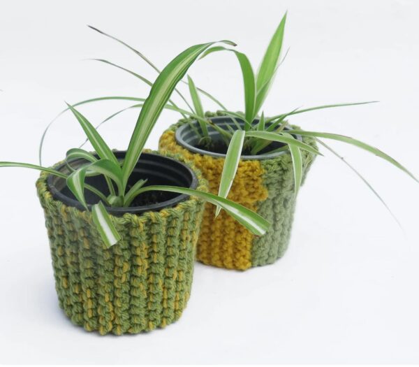 knit pot cover