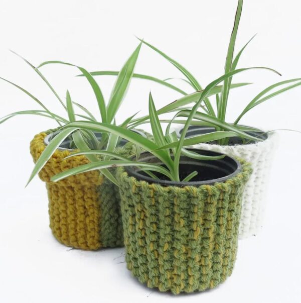 plant pot cover crochet