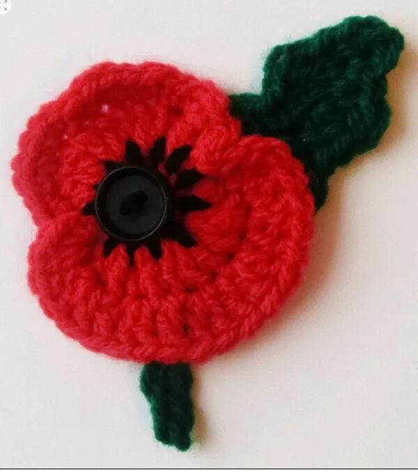 crochet poppy