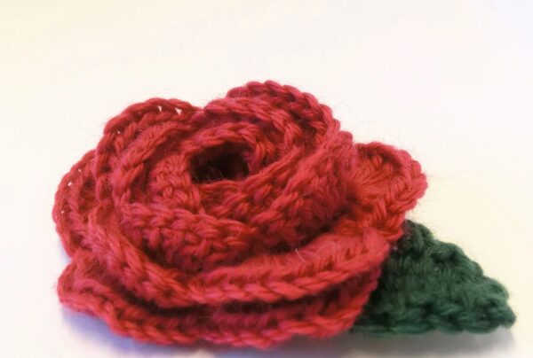 crochet brooch