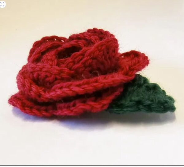 crochet rose pattern