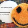smiley pillow knit