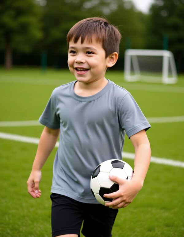 easy sewing pattern for children – Billy T-Shirt finished example