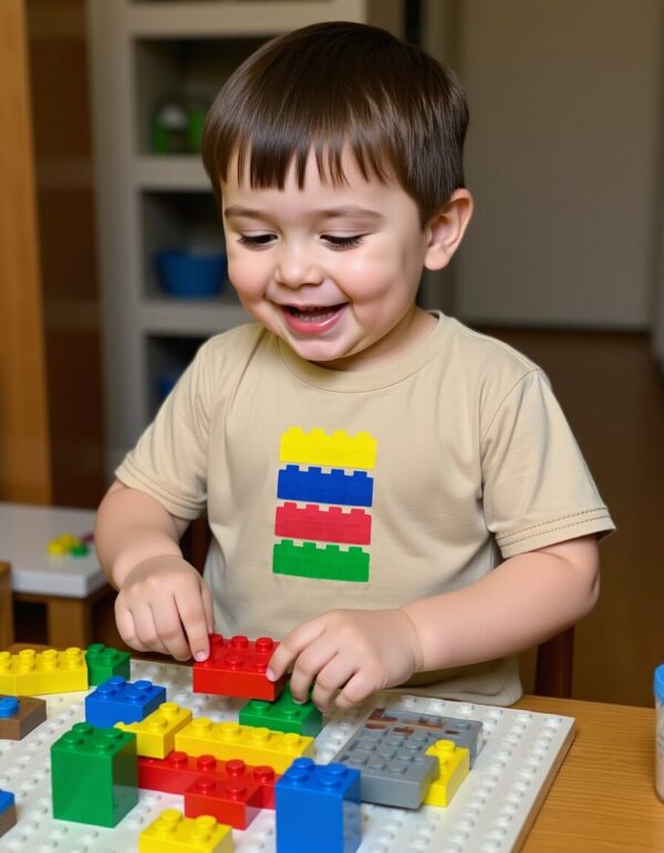 children’s t-shirt sewing pattern showing motif