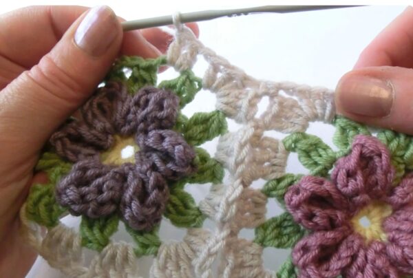 crochet pillow cover