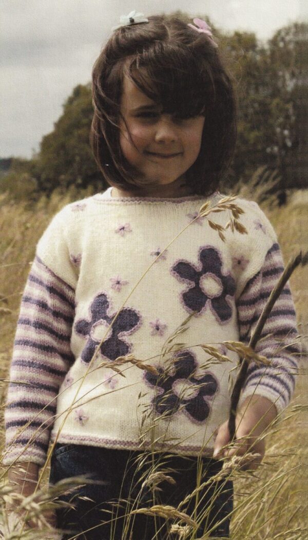 floral intarsia sweater