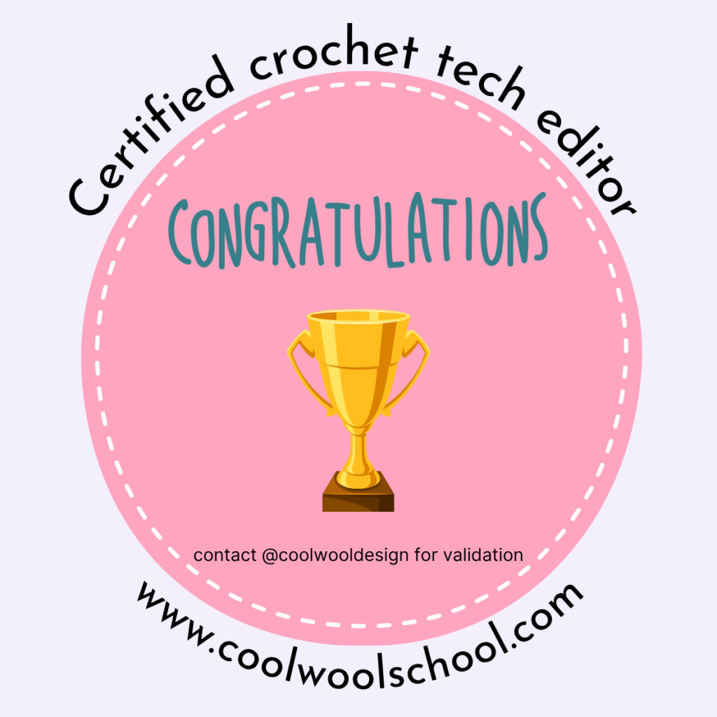 crochet tech editing
