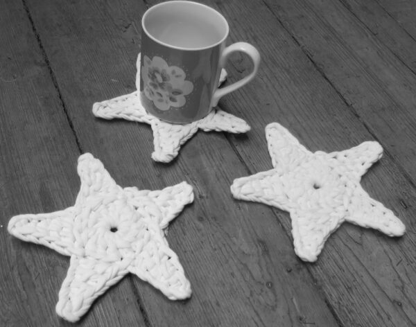 chunky T-shirt yarn crochet project for beginners