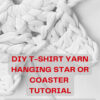 crochet hanging star pattern made with T-shirt yarn