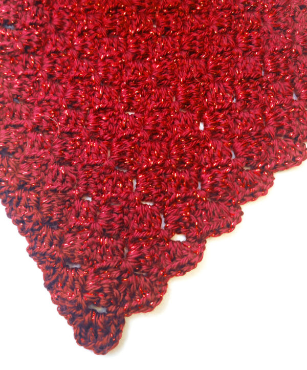 close up of stitch pattern