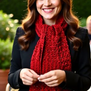 free crochet scarf and fingerless gloves pattern