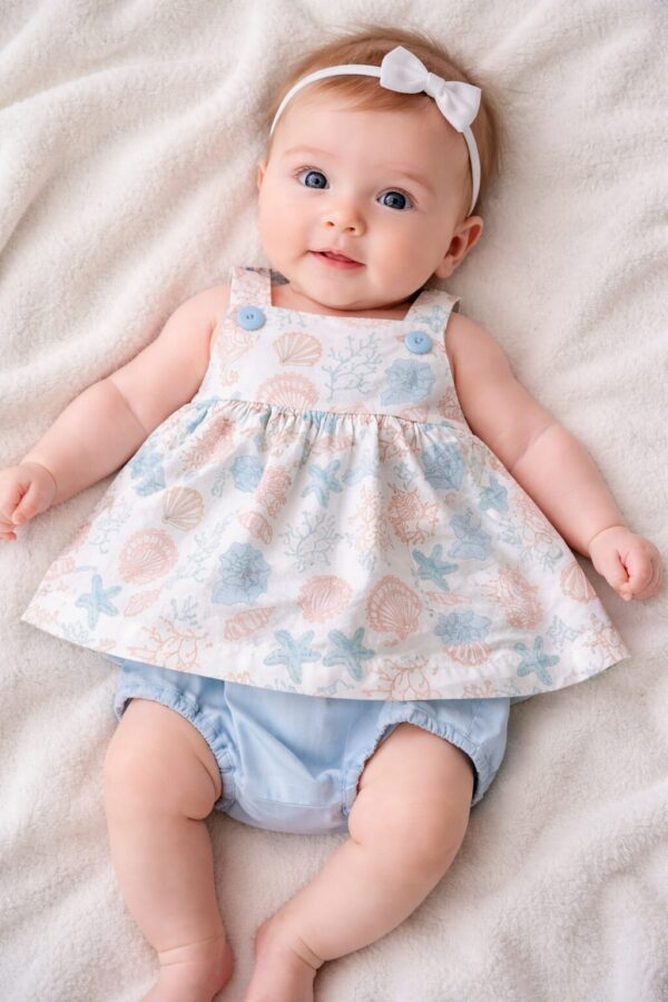 Baby Dress and Bloomers
