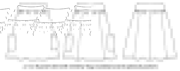 line drawing skirt pdf Ruth Maddock Makes