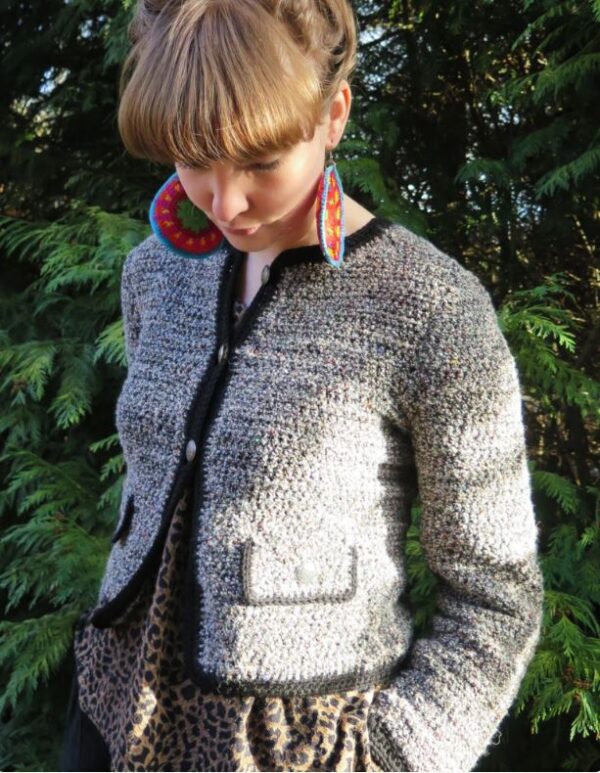 cropped crochet jacket pattern