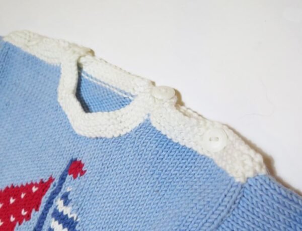 sailing boat sweater knitting pattern for baby